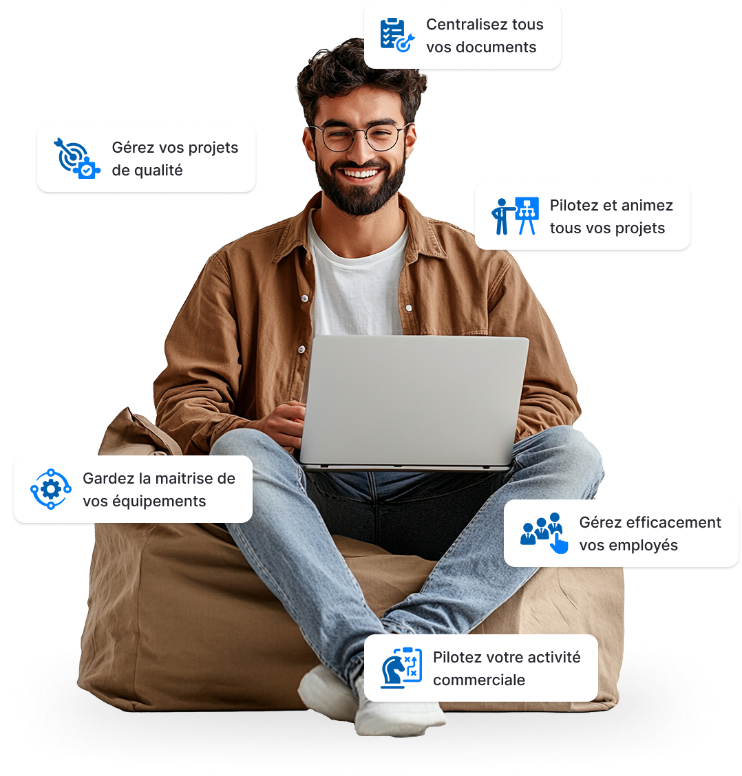 homme sur ordinateur