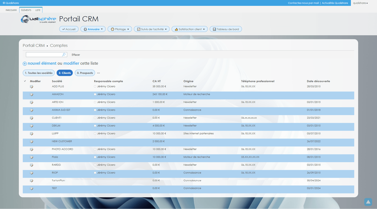 interface CRM