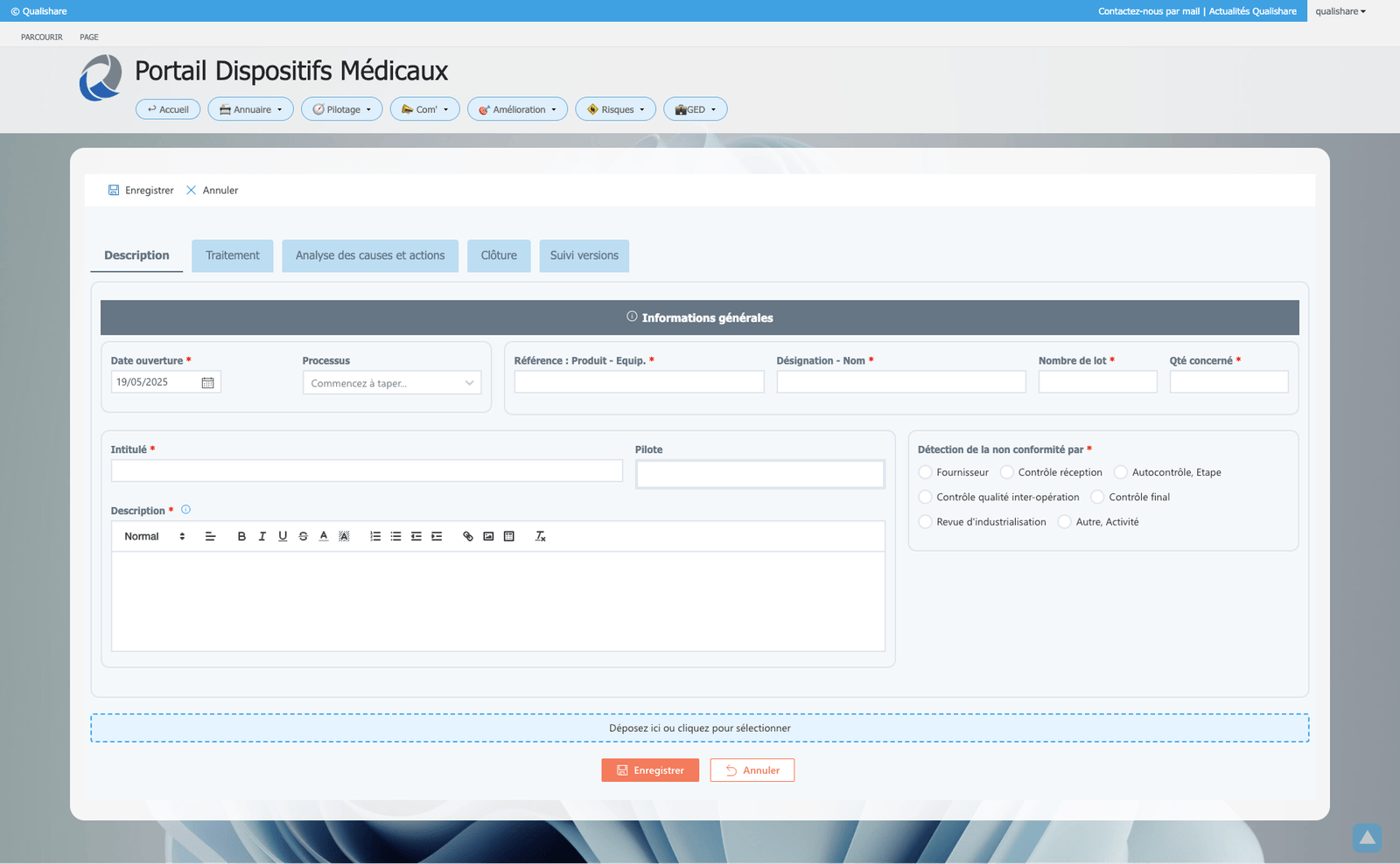 Portail dispositifs médicaux