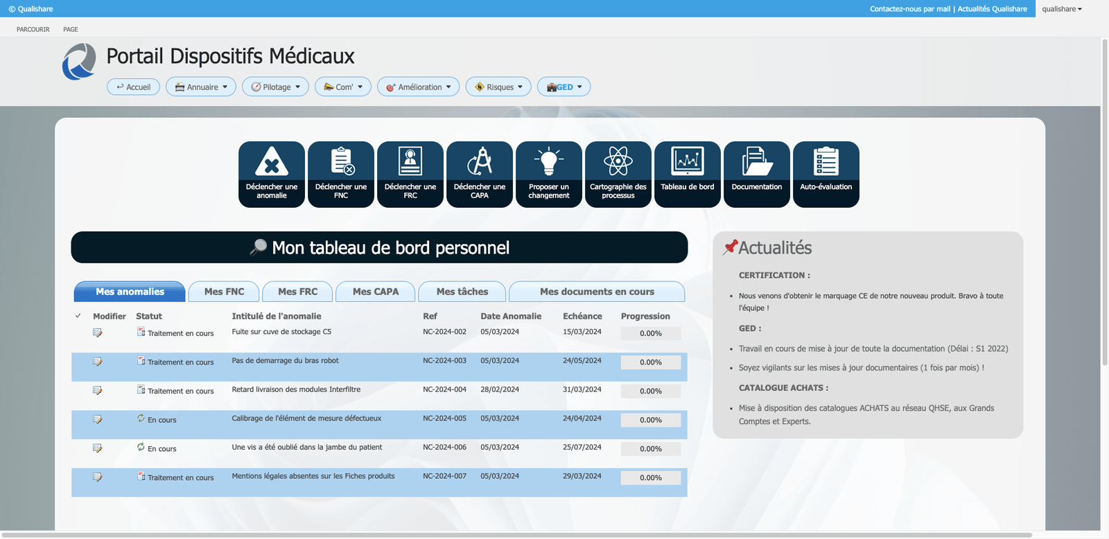 Portail dispositifs médicaux